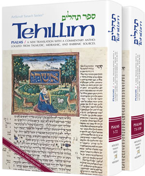 Tehillim - Psalms | Full Size | Hardcover | 2 Volume Set | Artscroll Tanach Series