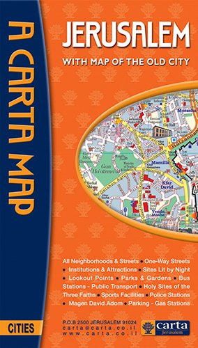 A Carta Map Jerusalem: With Map of the Old City