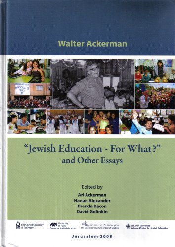 Jewish Education - For What?