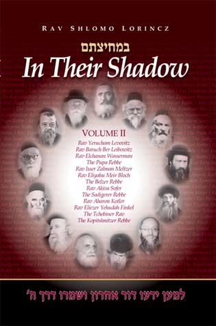 Out of Print | in their shadow: Wisdom and Guidance of the Gedolim | volume 2 |  Rav Yerucham Levovitz, Rav Baruch Ber Leibowitz, Rav Elchanan Wasserman, the Pupa Rebbe, Rav Isser Zalman Meltzer, Rav Eliyahu Meir Bloch, the Belzer Rebbe, Rav Akiva Sofer, Rav Aharon Kotler