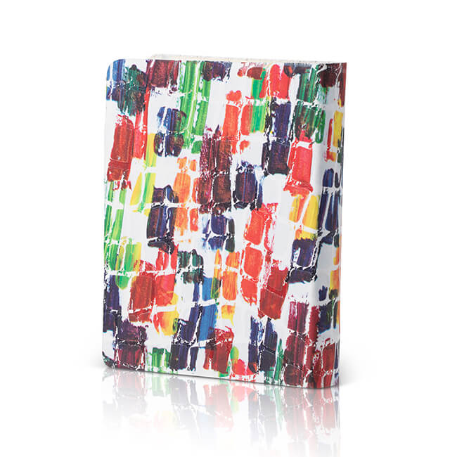 סידור בית תפילה | אשכנז | עור | צבעוני בסיס לבן