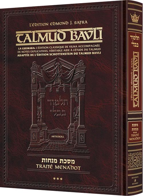Menachos Volume 3 (72b-110a) | Édition française du Talmud | Grand format