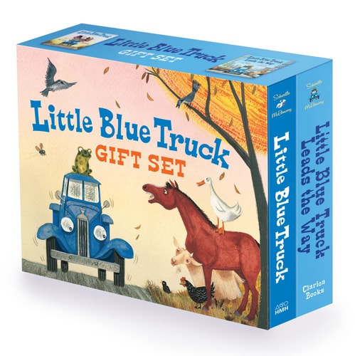 [9780063314399] Little Blue Truck 2-Book Gift Set Little Blue Truck Board Book, Little Blue Truck Leads the Way | Board Book