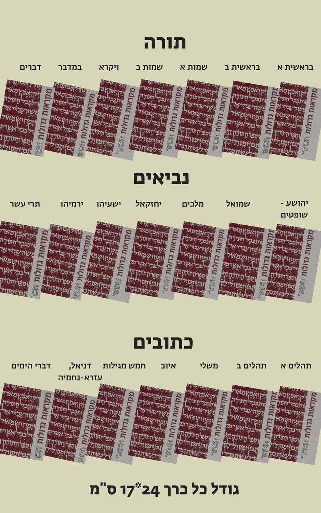 מקראות גדולות הכתר סט שלם - מהדורה מוקטנת | סט 21 כרכים