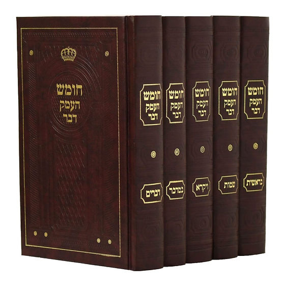 חומש העמק דבר | מהדורה בינונית | סט 5 כרכים | הנצי"ב מוולוזין