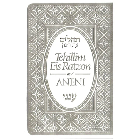 [3166] Out of Print | Tehillim Eis Ratzon & Aneni | Flexible | Silver | Pocket