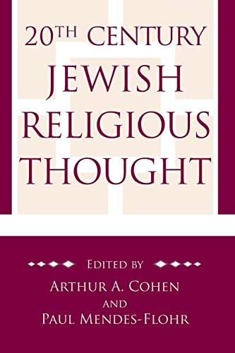 [9780827608924] 20th Century Jewish Religious Thought