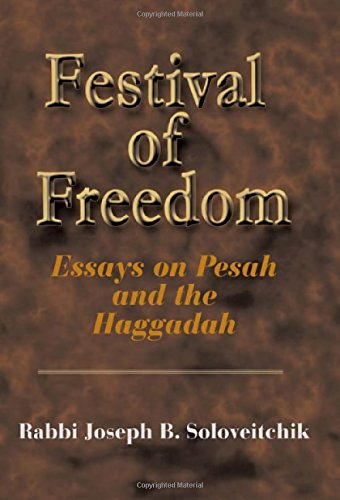 [9780881259186] Festival of Freedom: Essays on Pesah And the Haggadah | Meotzar Horav Series 