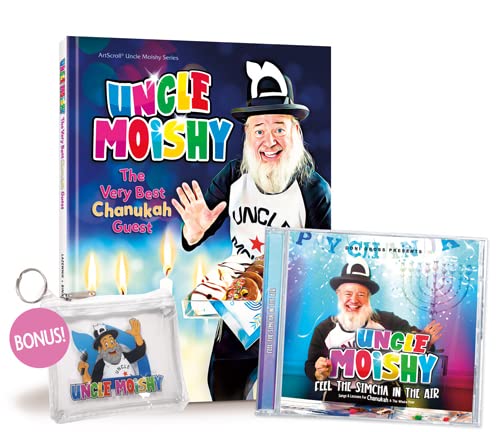 [9781422630143] Uncle Moishy - The Very Best Chanukah Guest! Book & CD