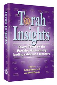 [9781578195428] Torah insights: Divrei Torah on the parshiot hashavua by leading rabbis and teachers