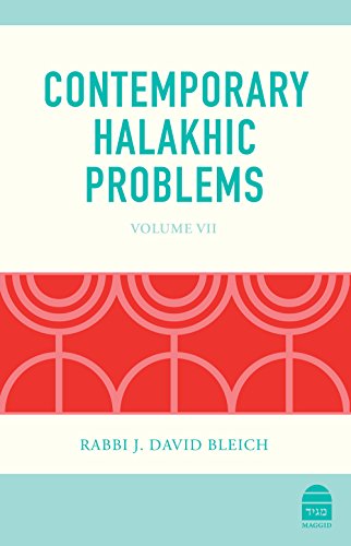 [9781592644292] Contemporary Halakhic Problems: Volume VII