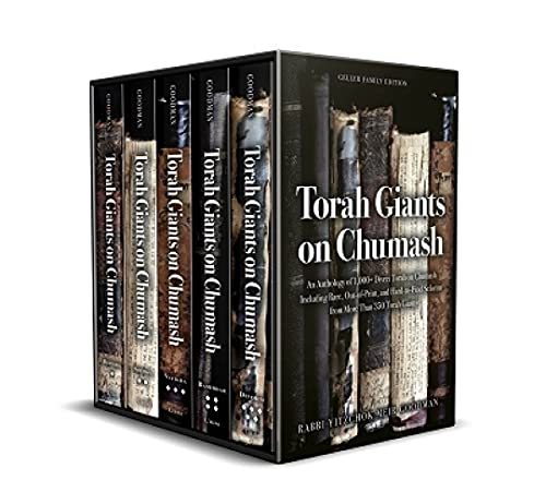 [9781602804487] Torah Giants on Chumash: An Anthology of 1,000+ Divrei Torah on Chumash | 5 Volume Set
