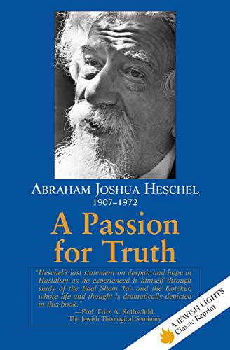 [9781879045415] A Passion for Truth (Jewish Lights Classic Reprint)