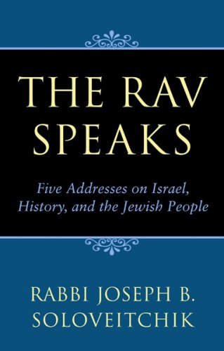 [9781880582886] The Rav Speaks