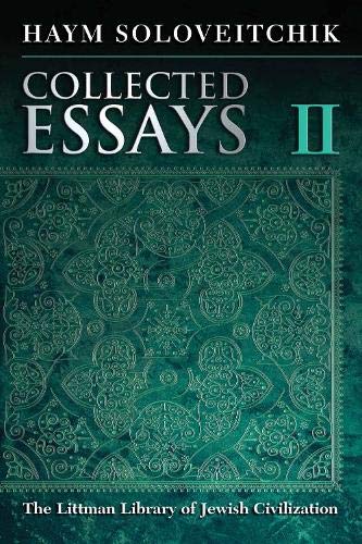 [9781904113980] Hard Cover Edition | Collected Essays: Volume | Rabbi Prof. Haym Soloveitchik
