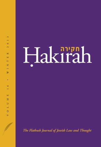 [9781936803057] Hakirah: The Flatbush Journal of Jewish Law and Thought