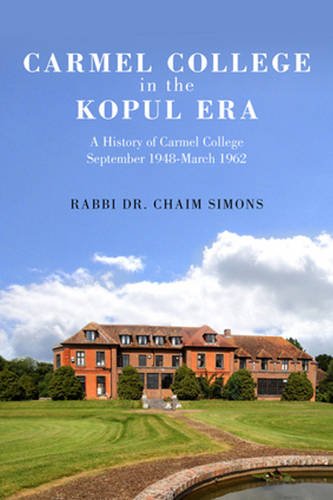 [9789655242362] Carmel College in the Kopul Era: A History of Carmel College September 1948-March 1962