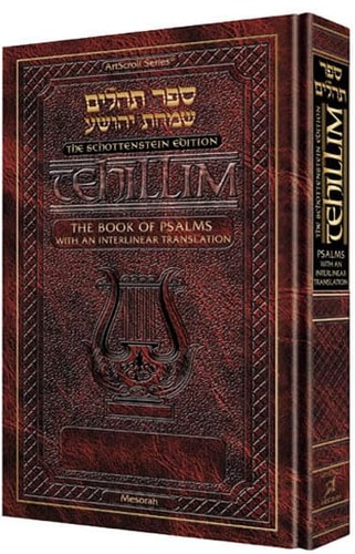 [9781422640548] Enlarged Edition Interlinear Tehillim /Psalms | The Schottenstein Edition 