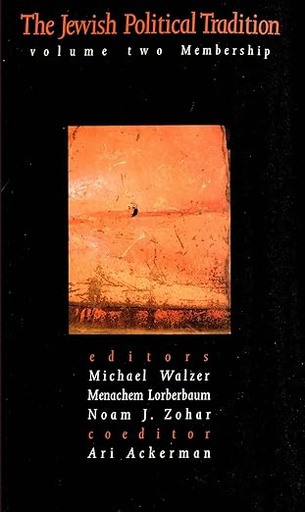 [9780300115734] The Jewish Political Tradition: Volume II: Membership