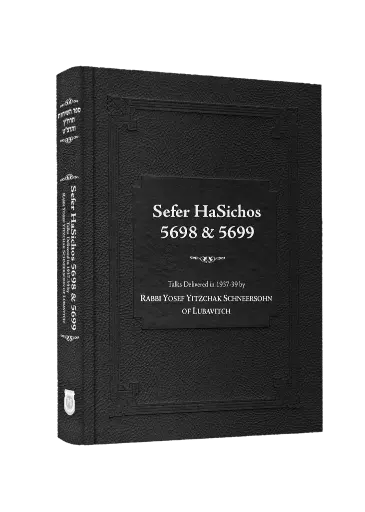 [160526625] Sefer HaSichos 5698 & 5699