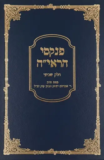 [123006082025] פנקסי הראי"ה - חלק ז