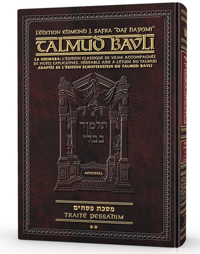 [9781422627457] Pesachim Partie 2 (42a-80b) | Édition française du Talmud | Format Daf Yomi